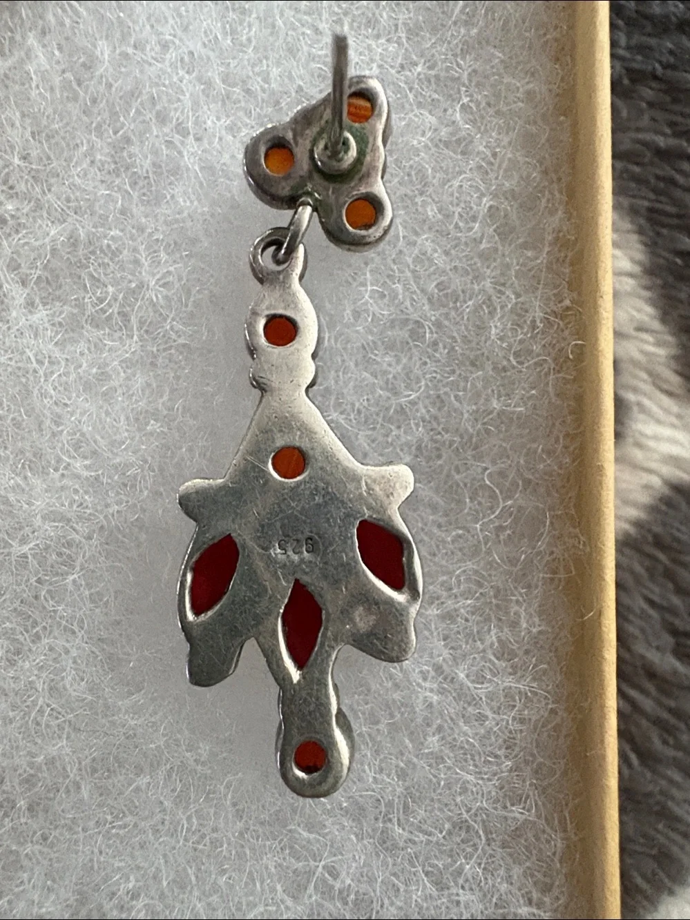 Red Cabochon Carnelian Drop Earrings - Sterling 925 Style Women’s Jewelry